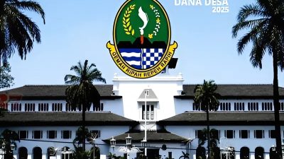 Ilustrasi besaran alokasi Dana Desa yang diperoleh Provinsi Jawa Barat dan kabupaten/kota di provinsi tersebut