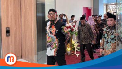 Bupati Sumenep, Achmad Fauzi Wongsojudo pada acara Peresmian Gedung DPRD Kabupaten Sumenep pada beberapa waktu lalu