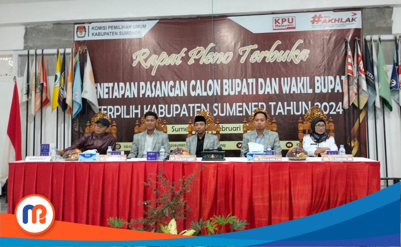 Rapat pleno KPU Sumenep yang digelar pada Kamis, 6 Februari 2025, pukul 21.20 WIB