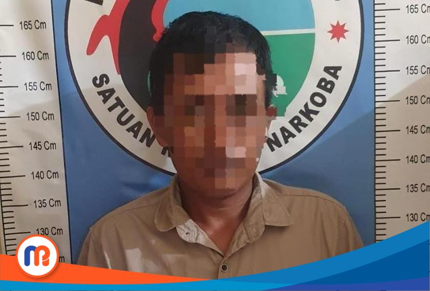 Foto R (37) berhasil diamankan di rumahnya di Dusun Nyabungan, Desa Jenangger, Kecamatan Batang-Batang, Kabupaten Sumenep