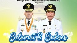 Flayer ucapan BPRS Bhakti Sumekar kepada Achmad Fauzi Wongsojudo dan K.H. Imam Hasyim yang secara resmi dilantik sebagai Bupati dan Wakil Bupati Sumenep periode 2025-2030