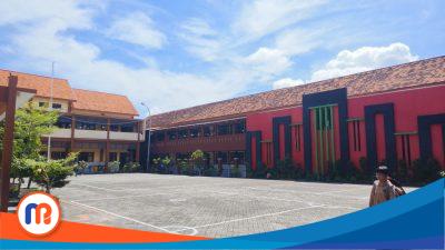 Megahnya gedung Sekolah Dasar Negeri (SDN) Kemayoran 1 Bangkalan, Kabupaten Bangkalan, Jawa Timur