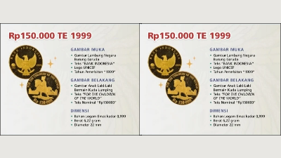 Bank Indonesia Cabut Uang Rupiah Khusus Seri For The Children of The World TE 1999