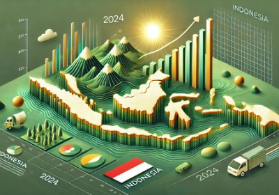 Pertumbuhan ekonomi Indonesia sepanjang tahun 2024 atau triwulan I-IV tahun 2024