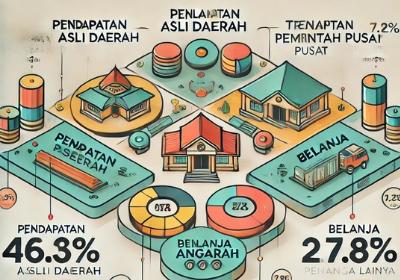 Dana Transfer Pemerintah Pusat dan Belanja Daerah dominan dalam Pendapatan Daerah dan Belanja Daerah pada Anggaran Pendapatan dan Belanja Daerah (APBD) Pemkab Pamekasan Tahun Anggaran 2025. Data ini menunjukkan Pemkab Pamekasan secara fiskal belum mandiri dan APBD lebih diorientasikan pada operasi pelayanan publik yang berdampak jangka pendek, yaitu satu tahun anggaran