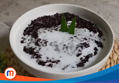 Tangkapan layar bubur ketan hitam, hidangan penutup khas nusantara dengan cita rasa manis