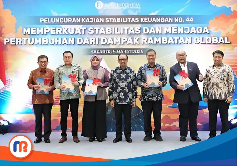 Peluncuran kajian stabilitas keuangan 44: Memperkuat Stabilitas dan Menjaga Pertumbuhan dari Dampak Rambatan Global, di Jakarta, Rabu (05/03/2025)