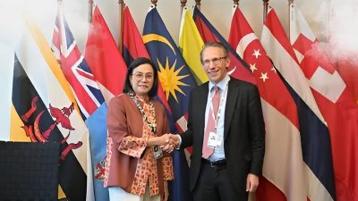 Pertemuan bilateral Menteri Keuangan (Menkeu), Sri Mulyani, dengan Menteri Keuangan Republik Federal Jerman, Jörg Kukies