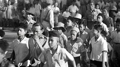 Potret aksi unjuk rasa atau demonstrasi buruh Indonesia di May Day