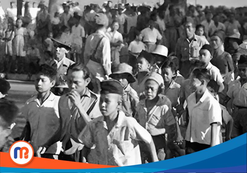 Potret aksi unjuk rasa atau demonstrasi buruh Indonesia di May Day