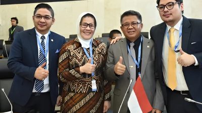 Anggota BKSAP DPR RI, Eva Monalisa, di sela-sela mengikuti 4th Meeting of the Committee of Muslim Communities and Minorities di Gedung DPR RI, Kompleks Parlemen, Senayan, Jakarta, Senin (12/05/2025)