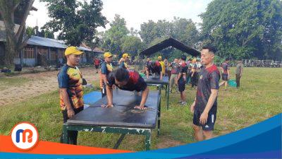 Tes Kesegaran Jasmani (Garjas) semester 1 tahun 2025 prajurit Kodim 0826 Pamekasan