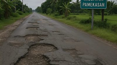 Kualitas Jalan Kabupaten di Pamekasan Menurun Meski Panjang Bertambah