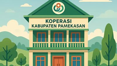 Ilustrasi koperasi aktif berdasarkan jenisnya di Kabupaten Pamekasan, Madura, Jawa Timur, tahun 2021-2024