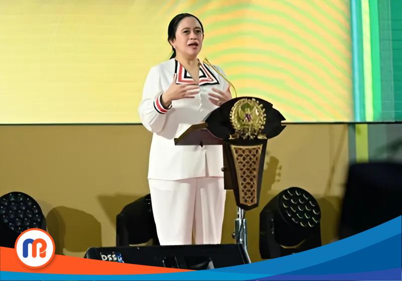 Ketua Dewan Perwakilan Rakyat Republik Indonesia (DPR RI), Puan Maharani, dari Partai Demokrasi Indonesia Perjuangan (PDI Perjuangan)