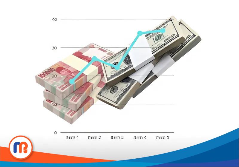 Ilustrasi nilai tukar rupiah terhadap dolar AS