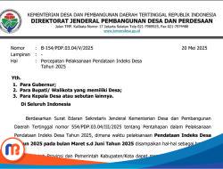 Desa Terlambat Isi Data Indeks Desa Tahun 2025 Terancam tak Dapat Dana Desa 2026