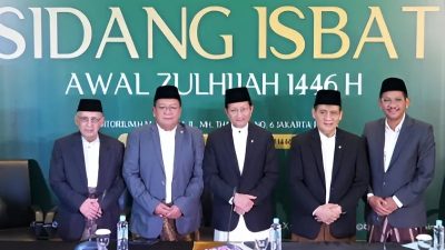 Konferensi Pers Sidang Isbat 1 Zulhijah 1446 H, di Kantor Kementerian Agama (Kemenag), Jakarta, Selasa (27/05/2025)