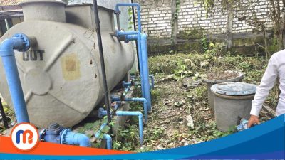 Alat panel mesin pengelolaan Instalasi Pengolahan Air Limbah (IPAL) yang berada di Puskesmas Kamal, Kabupaten Bangkalan, berdasarkan hasil panatau media ini,