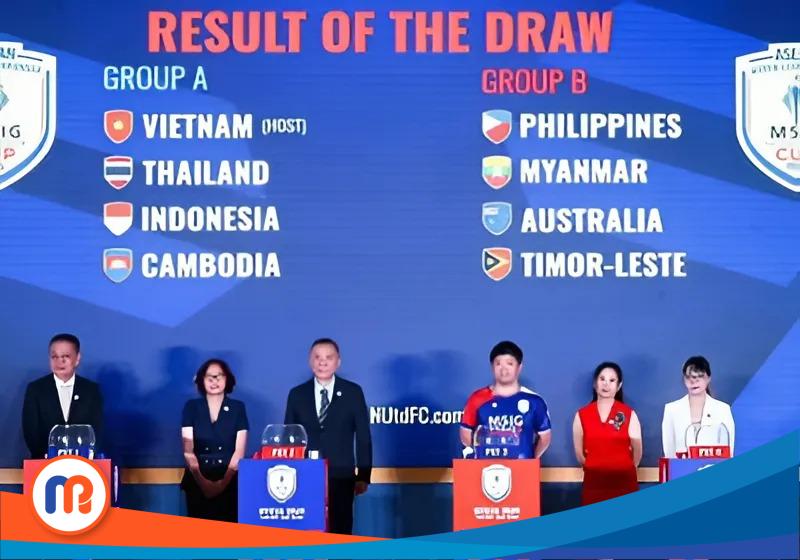 AFF melakukan drawing ASEAN Women's Championship 2025 di hotel Hanoi, Vietnam