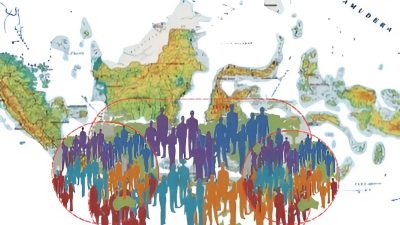 Ilustrasi dinamika penduduk Indonesia pada tahun 2024-2025