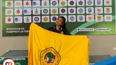 Triana Marta Sisilia, mahasiswi Universitas Tujuh Belas Agustus (UNTAG) Surabaya asal Kabupaten Sampang