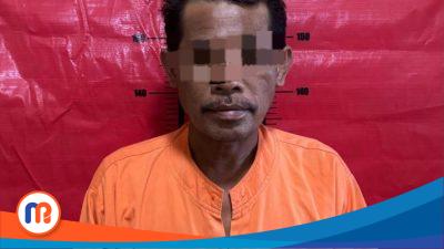Tersangka berinisial Moh. Sahnan (51), warga Dusun Sumber, Desa Kalisangka, Kecamatan Arjasa, Pulau Kangean