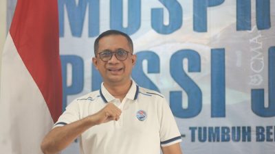 Mirza Muttaqien kembali memimpin POSSI Jatim setelah terpilih secara aklamasi dalam Musprov yang digelar di Gedung BPSDM Jatim, Kota Malang, Jumat (27/06/2025).
