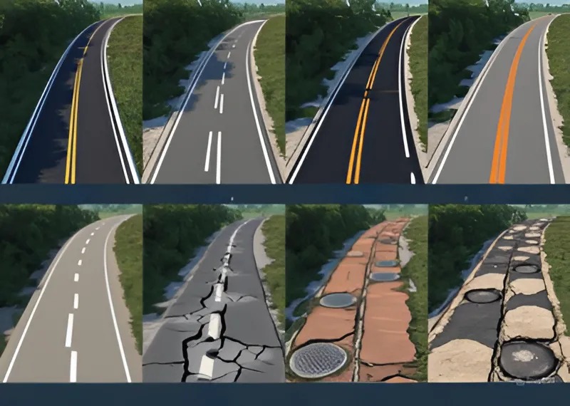 Ilustrasi kondisi infrastruktur jalan di Kabupaten Sumenep, Madura, Jawa Timur, periode tahun 2020-2024
