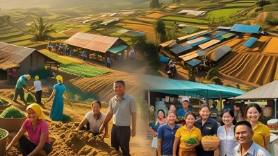 Ilustrasi pertumbuhan populasi atau penduduk di Kabupaten Sampang, Madura, Jawa Timur, tahun 2015-2024