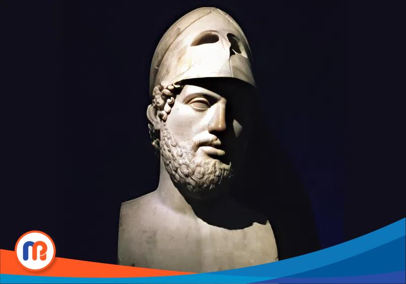 Pericles, negarawan terkemuka Athena, memimpin kota tersebut selama Perang Peloponnesia (431–404 SM) dan memimpin upaya rekonstruksi setelah kehancuran besar dalam Perang Persia (502–449 SM.