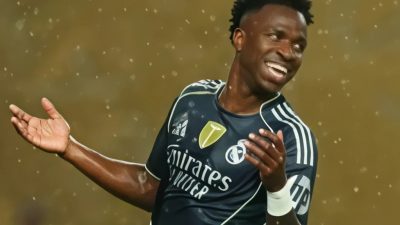 Vinícius Júnior, pemain Real Madrid asal Brasil. Vinicius Jr., mencetak satu gol ke gawang FC Salzburg pada pertandingan sepak bola Piala Antarklub FIFA 2025, di Lincoln Financial Field, Philadephia, Amerika Serikat, pada Jumat (27/06/2025) pagi.