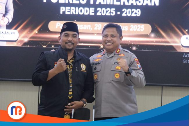 Kapolres Pamekasan AKBP Hendra Eko Triyulianto bersama Marsuto Alfianto