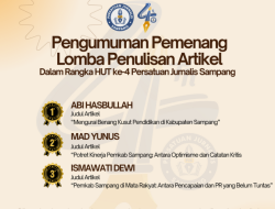 PJS Umumkan Pemenang Lomba Artikel HUT ke-IV, Literasi Kritis Masyarakat Sampang Terus Berkembang