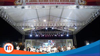 Kegiatan Sholawat Akbar yang digelar PT. Arinna Makmur Sentosa untuk memperingati Maulid Nabi Muhammad SAW