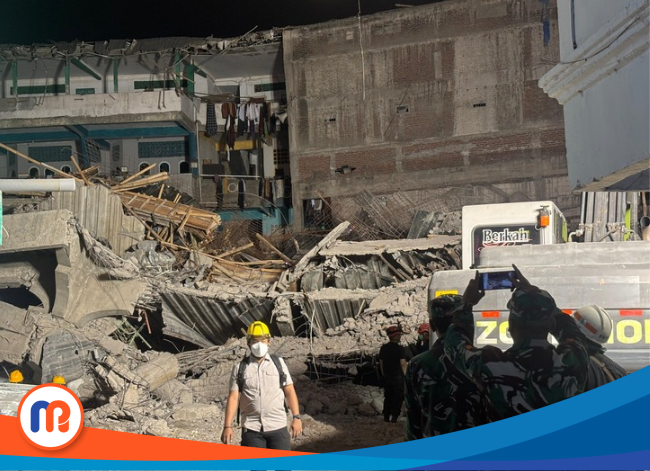 Potret mushala Ponpes Al-Khoziny yang ambruk