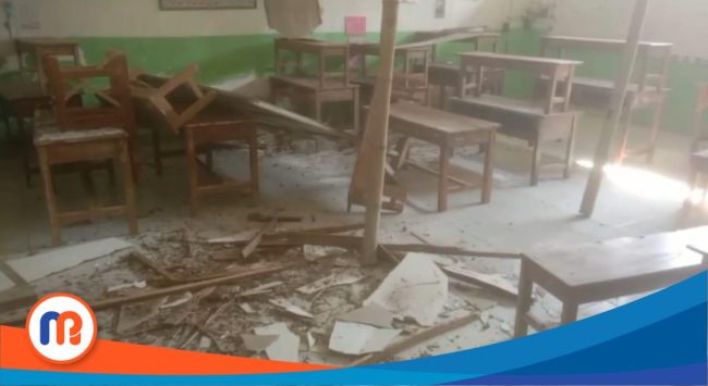 Puing-puing reruntuhan SDN Bunten Barat 3 (