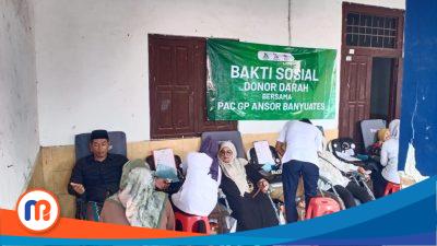 Semarak HSN 2025, Ansor Banyuates Gelar Donor Darah dan Rangkaian Penuh Berkah