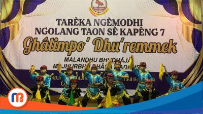 Vilka dan teman-teman menampilkan tari rondhing dipendopo ronggo sukowati pamekasan