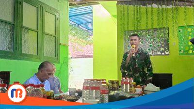 Komandan Kodim 0826/Pamekasan, Letkol Kav Agus Wibowo Hendratmoko saat memberikan sambutan
