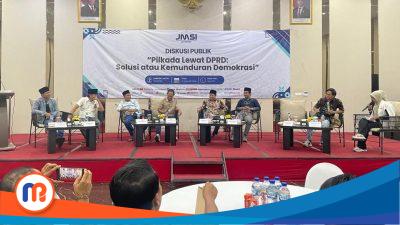 Potret kegiatan diskusi publik bertajuk 'Pilkada Lewat DPRD: Solusi atau Kemunduran Demokrasi' di Hotel Kaberaz, Sumenep