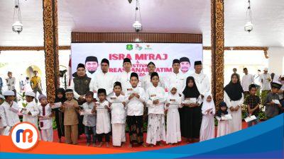 Isra’ Mi’raj di Pendopo Keraton Sumenep, 767 Anak Yatim Terima Santunan dari BAZNAS