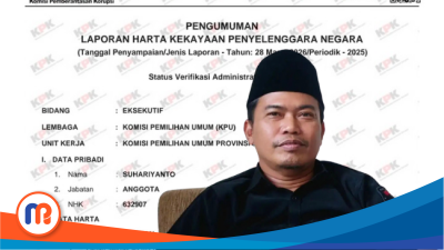 LHKPN milik Suhariyanto, komisioner KPU Sampang