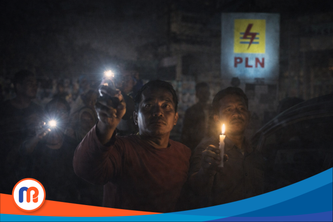Ilustrasi kegelapan malam karena listrik padam di Banyuates