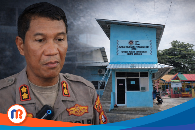 Kolase Kapolres Sampang, Hartono, dan dapur SPPG Polres Sampang yang dikelola Yayasan Kemala Bhayangkari Cabang Sampang