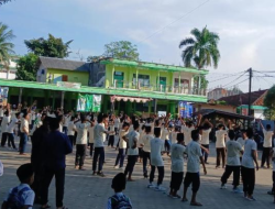 SMP Membaul Ulum Bata-Bata Gelar Persiapan Senam Anak Indonesia Hebat